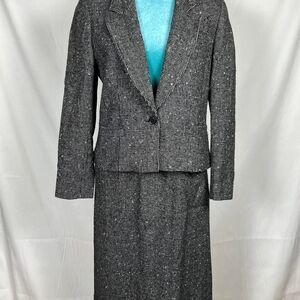 Vintage mid 80's Pendleton Pure Virgin Wool Tweed Skirt Suit Set